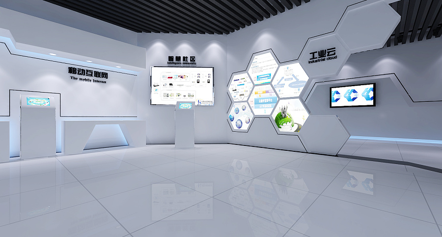 惠通智能科技展廳|展示/櫥窗/店面設計|空間/建筑|你們崩潰了沒丶 - 原創設計作品 