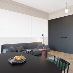 55㎡小宅高端feel,利用體塊設計完勝普通裝修